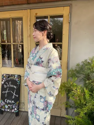 セミロング KURIA‪‪/ブリ ーチ/ダブルカラーのヘアスタイル
