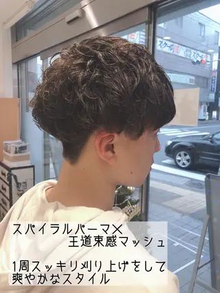 ショート パーマ ヘアアレンジ メンズ メンズパーマ特化/ メッシュ/薫/店長のヘアスタイル