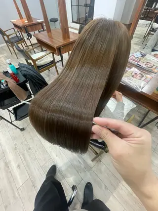 ロング 美髪矯正/髪質改善/ 福崎航平のヘアスタイル
