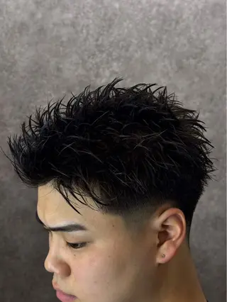 ショート メンズ りょうま⚡️新小岩 ニュアンスパーマのヘアスタイル