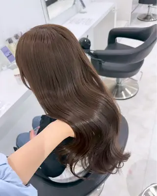 カラー 🤍ブリーチなし ブラウンhimi🤍のヘアスタイル