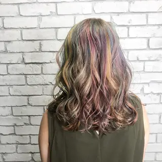 セミロング カラー welring hair salonのヘアスタイル