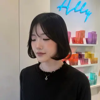 ミディアム カラー ParveMix 🩶🫧入江 香名のヘアスタイル