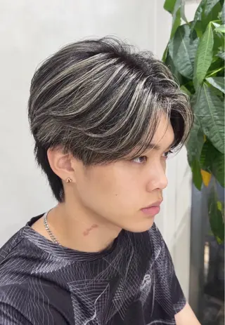 カラー メンズ 【メンズ特化⚡️】 ハイライト/吉川大智のヘアスタイル