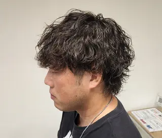 ショート パーマ メンズ 【イケメン風パーマ】 SHOFYのヘアスタイル