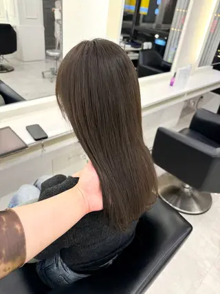 ロング カラー NANO/ ブリーチ×レイヤーのヘアスタイル