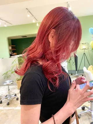 ロング Sabby氏川洸希 パーマのヘアスタイル
