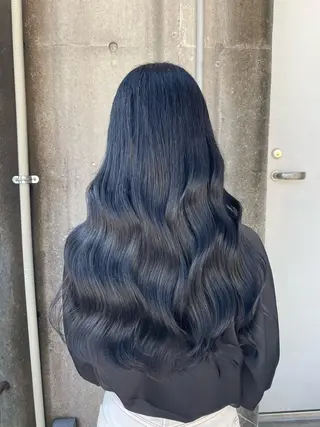 ロング カラー ヘアアレンジ 縮毛矯正/髪質改善/ ブリーチ毛/木元渓太のヘアスタイル