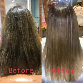 セミロング カラー レイヤー×艶髪特化 マネージャー安藤光司のヘアスタイル