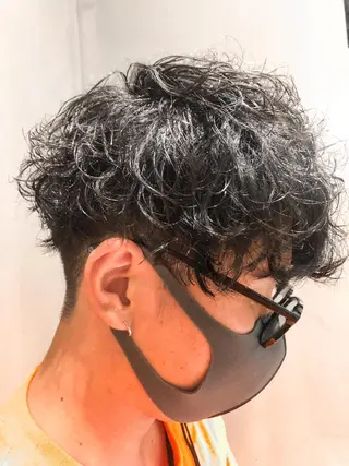 ショート メンズ パーマ メンズ特化 TAKE高崎のヘアスタイル