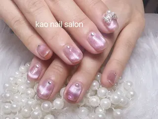 ネイル kao nail マグネット/長さだしのネイルデザイン