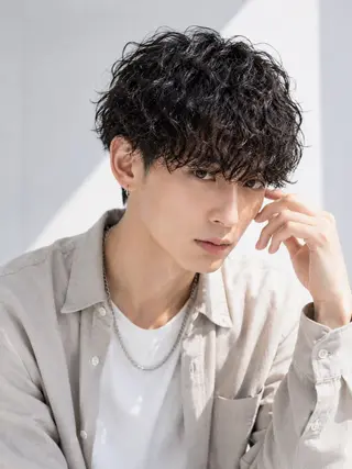 ショート パーマ メンズ 田村和範/似合わせ カラー/髪質改善のヘアスタイル