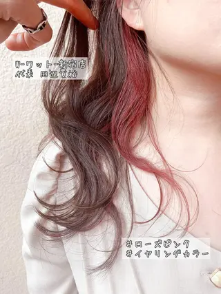 ミディアム カラー ヘアアレンジ 🫧代表/新宿駅近/ 限定価格🫧田辺貴裕のヘアスタイル