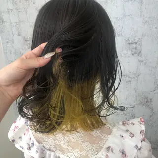 ミディアム 小顔レイヤー/ ベージュ🤍Rieのヘアスタイル