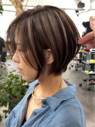 ショート カラー ヘアアレンジ 🫧透明感カラー/ Wカラー🫧namiのヘアスタイル