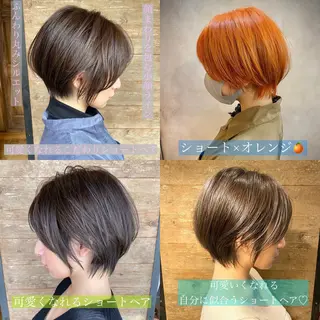 ショート カラー 中田 敏明のヘアスタイル