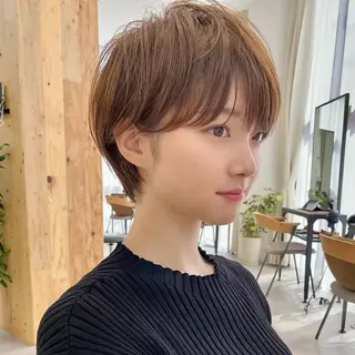 ショート カラー ショート上手い人/ 銀座/なかじのヘアスタイル