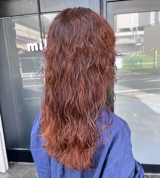 ロング カラー 透明感カラー/パーマ 🌀アオノのヘアスタイル
