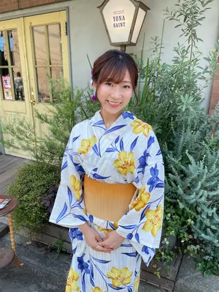 ロング ヘアアレンジ KURIA‪‪/ブリ ーチ/ダブルカラーのヘアスタイル