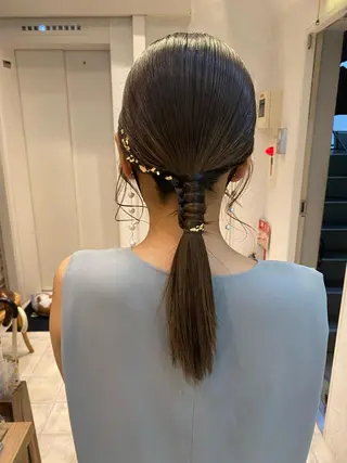 セミロング ヘアアレンジ フレンチボブパーマ Yuukiのヘアスタイル