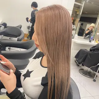 セミロング カラー ヘアアレンジ Over hair_ misakiのヘアスタイル