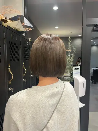 カラー 心美/ブリーチなし 透明感カラーのヘアスタイル
