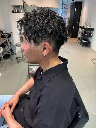 ショート パーマ メンズ Mizuki Yajimaのヘアスタイル