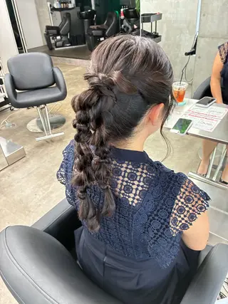 ヘアアレンジ 速水 ゆきののヘアスタイル