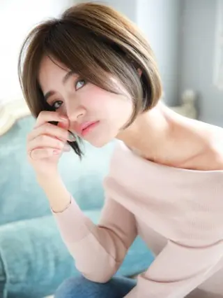 ショート 江原 彩華のヘアスタイル