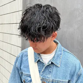 パーマ メンズ マンツーマン×半個室 まちだきょうすけのヘアスタイル
