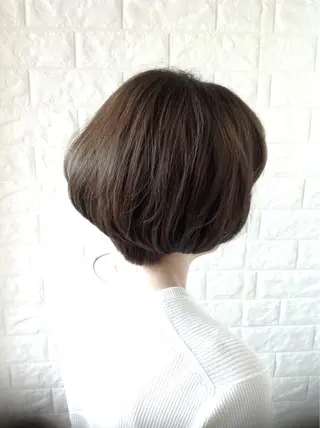 ショート カラー 髪質改善縮毛矯正 美容師✂️山崎竜二のヘアスタイル