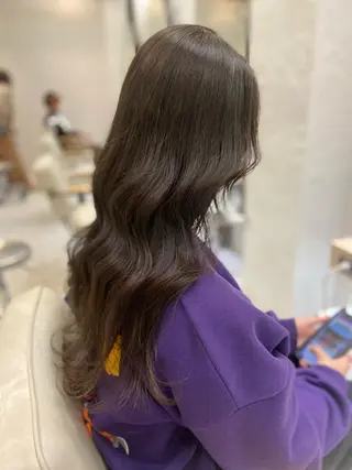 ロング カラー 永井 亮のヘアスタイル