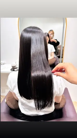 ロング カラー デジタルパーマ特化 杉浦 夏生のヘアスタイル