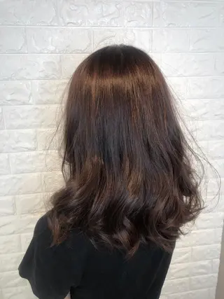 セミロング 縮毛矯正/髪質改善 主税巧一のヘアスタイル
