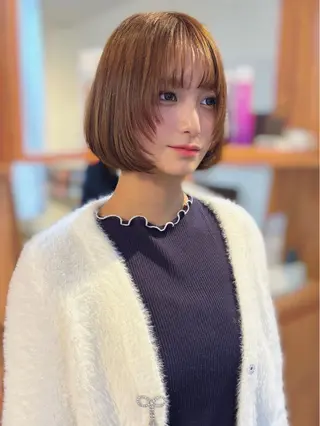 ショート 𝘈𝘐𝘙𝘐♡ レイヤーカットのヘアスタイル