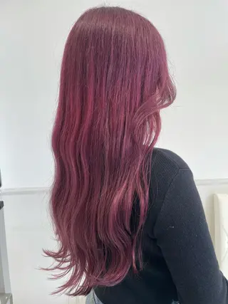 ロング 暖色🎀ゆるふわ☁️ MOERI 🍒のヘアスタイル