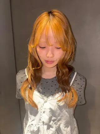 ロング カラー yu 🍓/レイヤー /透明感カラーのヘアスタイル
