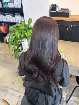 ロング 💙ハイトーン／韓国 style あかねのヘアスタイル