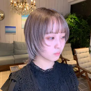 ミディアム カラー 【ロングウルフカット 姫カット】伊藤裕哉のヘアスタイル