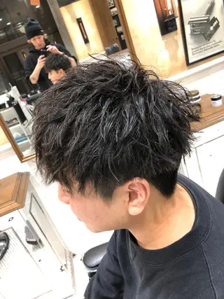 パーマ メンズ カット無料/髪質改善 髪質根本改善/艶髪のヘアスタイル