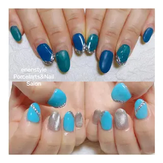 ミディアム ネイル 🐾enen style 🐾のネイルデザイン