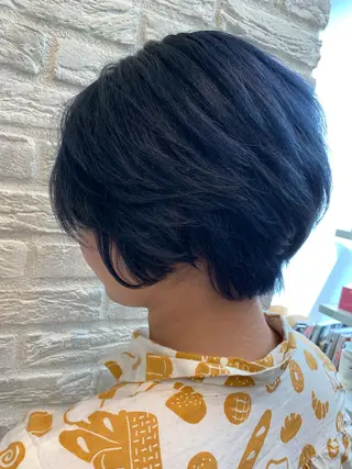 ショート カラー 韓国レイヤー×艶髪 ハイトーンRyukiのヘアスタイル