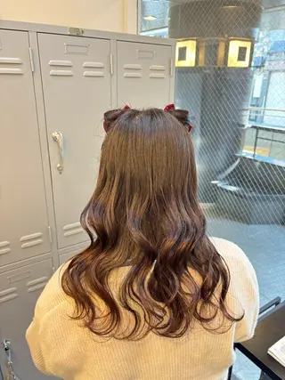ロング ヘアアレンジ 赤み消し透明感🤍 髪質改善🌙/伽音のヘアスタイル