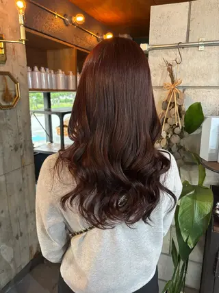 ロング カラー 蛭川 愛奈のヘアスタイル