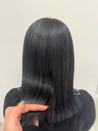 ミディアム カラー ramphy 柴原 夢奈のヘアスタイル