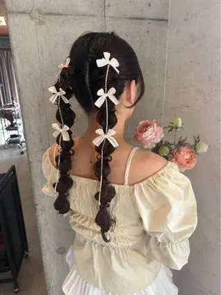 ロング ヘアアレンジ 美髪× ヘアセット✨Araiのヘアスタイル