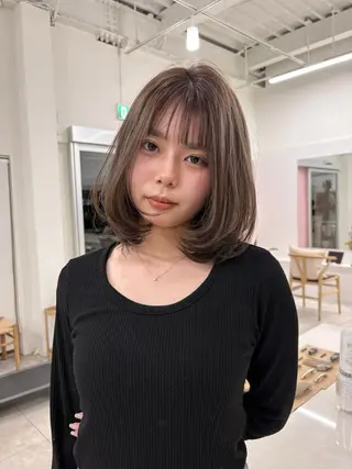 ミディアム 森 陽奈子のヘアスタイル
