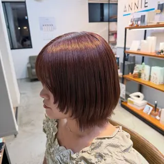 ショート カラー Hikari／暖色／ ブラウンカラー🤍のヘアスタイル