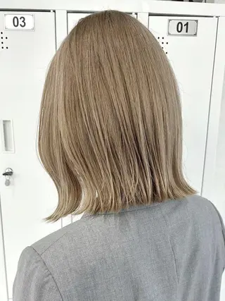 ミディアム カラー 盛れる艶髪カラー Harusa🎀のヘアスタイル