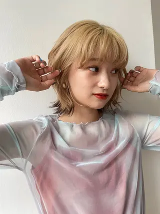 ショート カラー レイヤーカット🎀 NANAHAのヘアスタイル